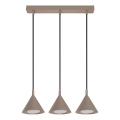 Brilagi - Κρεμαστό φωτιστικό με καλώδιο CONE TRIPLE 3xGX53/15W/230V μπεζ