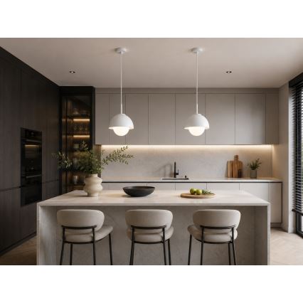 BRILAGI - Κρεμαστό φωτιστικό με καλώδιο COSMO 1xE27/60W/230V Ø 18 cm λευκό