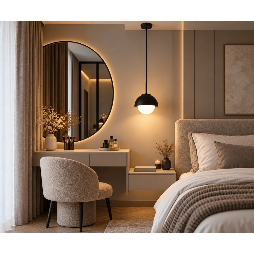 BRILAGI - Κρεμαστό φωτιστικό με καλώδιο COSMO 1xE27/60W/230V Ø 18 cm μαύρο