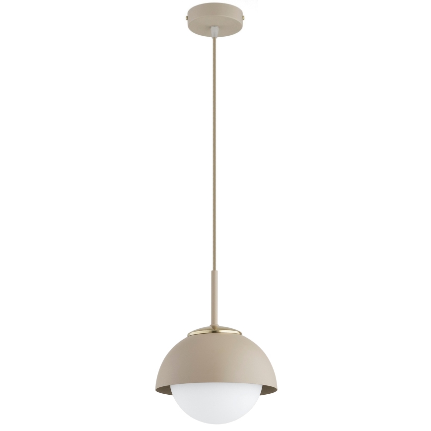 Brilagi - Κρεμαστό φωτιστικό με καλώδιο COSMO 1xE27/60W/230V Ø 18 cm μπεζ/χρυσό