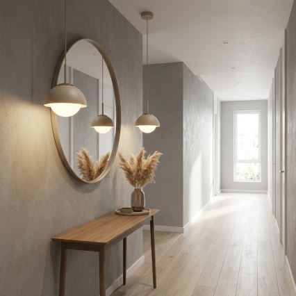 Brilagi - Κρεμαστό φωτιστικό με καλώδιο COSMO 1xE27/60W/230V Ø 18 cm μπεζ/χρυσό