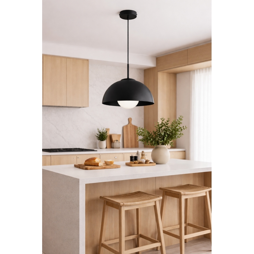 BRILAGI - Κρεμαστό φωτιστικό με καλώδιο COSMO 1xE27/60W/230V διάμ. 30 cm μαύρο