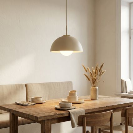 Brilagi - Κρεμαστό φωτιστικό με καλώδιο COSMO 1xE27/60W/230V διάμ. 30 εκ. μπεζ/χρυσό