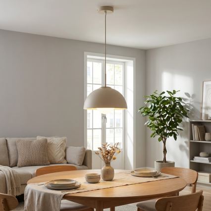 Brilagi - Κρεμαστό φωτιστικό με καλώδιο COSMO 1xE27/60W/230V διάμ. 30 εκ. μπεζ/χρυσό