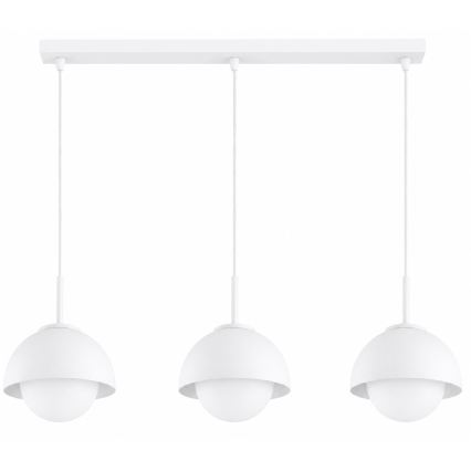BRILAGI - Κρεμαστό φωτιστικό με καλώδιο COSMO 3xE27/60W/230V λευκό/χρυσό