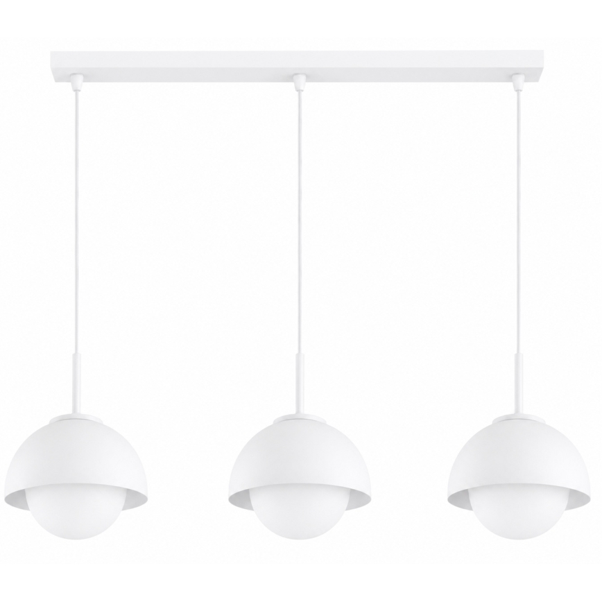 BRILAGI - Κρεμαστό φωτιστικό με καλώδιο COSMO 3xE27/60W/230V λευκό/χρυσό