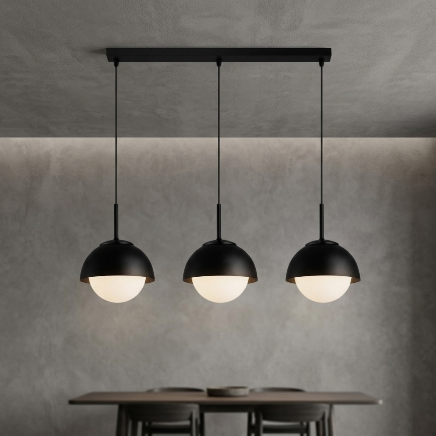 BRILAGI - Κρεμαστό φωτιστικό με καλώδιο COSMO 3xE27/60W/230V μαύρο
