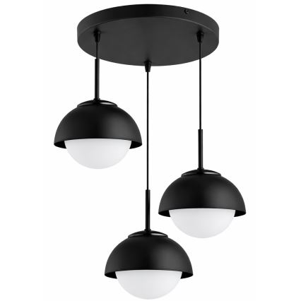 BRILAGI - Κρεμαστό φωτιστικό με καλώδιο COSMO 3xE27/60W/230V μαύρο