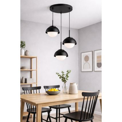 BRILAGI - Κρεμαστό φωτιστικό με καλώδιο COSMO 3xE27/60W/230V μαύρο