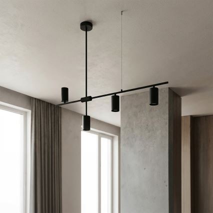 Brilagi - Κρεμαστό φωτιστικό με καλώδιο CRANE 4xGU10/30W/230V μαύρο