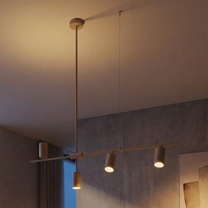 Brilagi - Κρεμαστό φωτιστικό με καλώδιο CRANE 4xGU10/30W/230V μπεζ