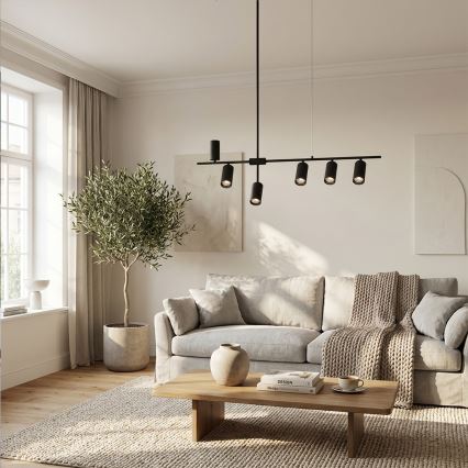 Brilagi - Κρεμαστό φωτιστικό με καλώδιο CRANE 6xGU10/30W/230V μαύρο