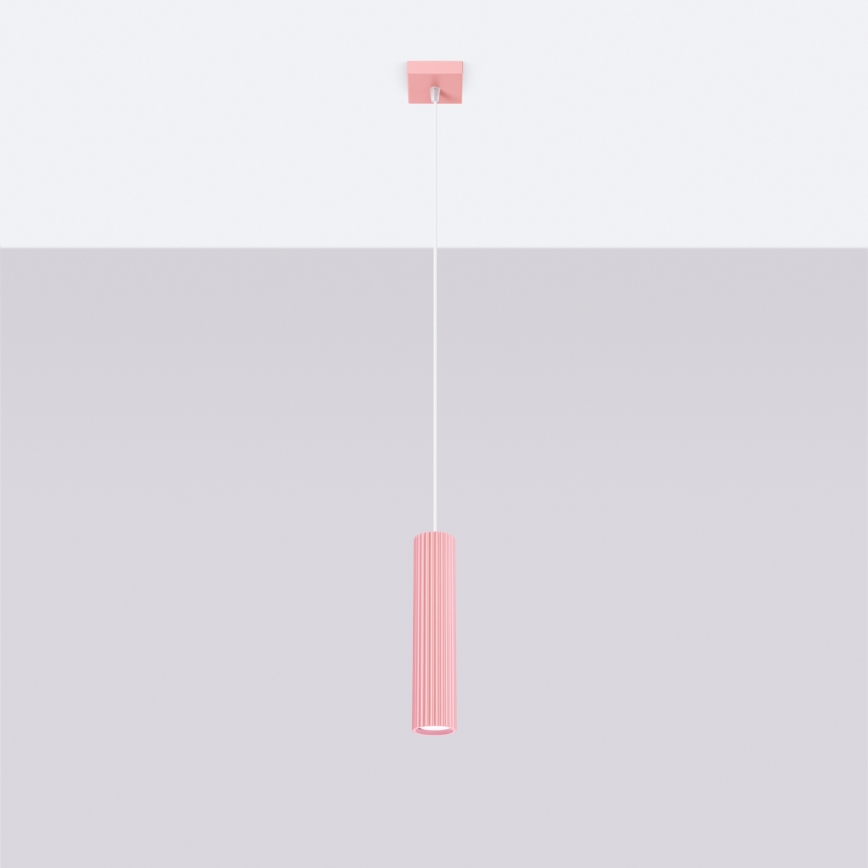 Brilagi - Κρεμαστό φωτιστικό με καλώδιο CRESTO 1xGU10/10W/230V ροζ