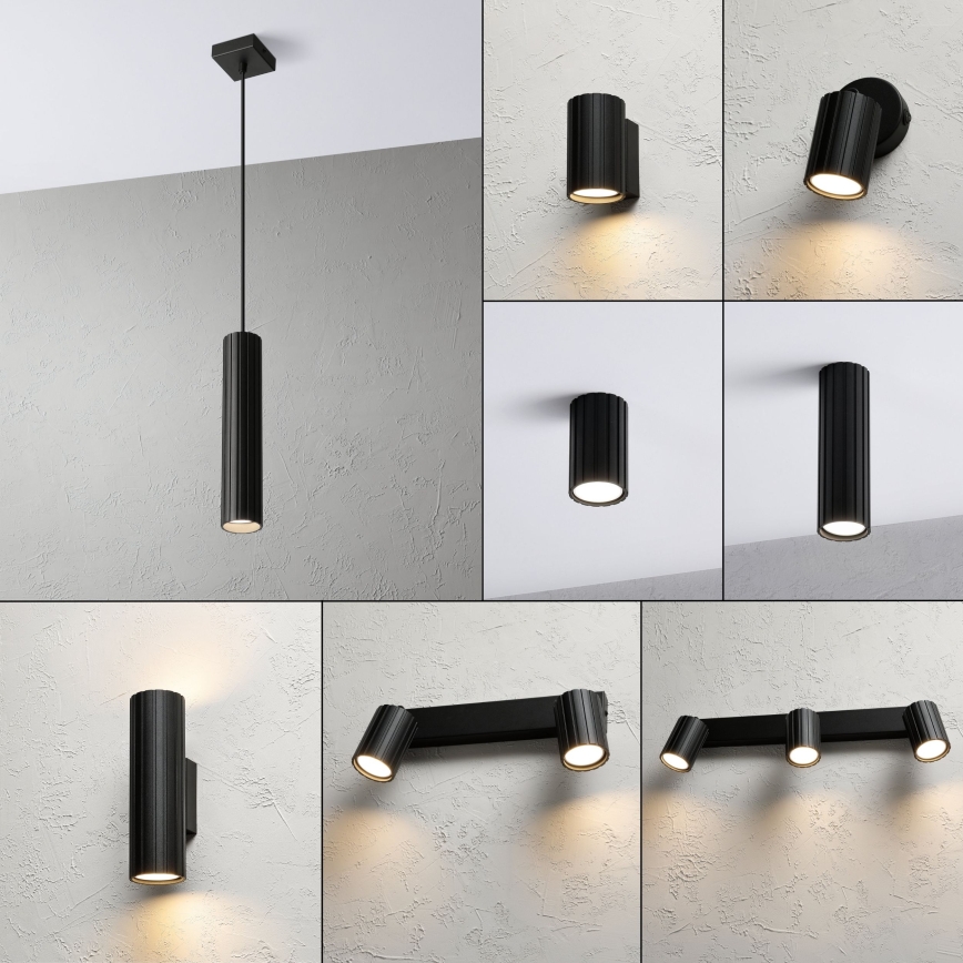 Brilagi - Κρεμαστό φωτιστικό με καλώδιο CRISPINA 1xGU10/10W/230V, μαύρο