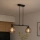 Brilagi - Κρεμαστό φωτιστικό με καλώδιο DIOR 2xE27/60W/230V μαύρο/καπνιστό γκρι