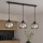 Brilagi - Κρεμαστό φωτιστικό με καλώδιο DIOR 3xE27/60W/230V μαύρο/καπνιστό γκρι