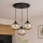 Brilagi - Κρεμαστό φωτιστικό με καλώδιο DIOR 3xE27/60W/230V μαύρο/καπνιστό γκρι