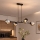 Brilagi - Κρεμαστό φωτιστικό με καλώδιο DIOR 4xE27/60W/230V μαύρο/καπνιστό γκρι