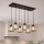 Brilagi - Κρεμαστό φωτιστικό με καλώδιο DIOR 6xE27/60W/230V μαύρο/καπνιστό γκρι