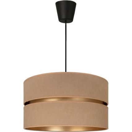 Brilagi - Κρεμαστό φωτιστικό με καλώδιο DUO-DUO 1xE27/60W/230V Ø 40 cm μπεζ/χρυσό