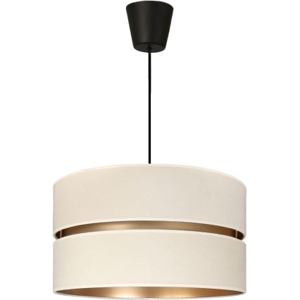 Brilagi - Κρεμαστό φωτιστικό με καλώδιο DUO-DUO 1xE27/60W/230V, διάμ. 40 εκ., εκρού/χρυσό