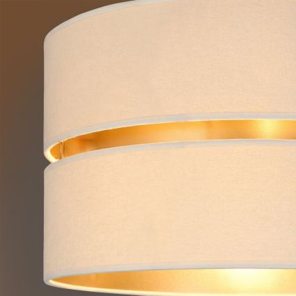 Brilagi - Κρεμαστό φωτιστικό με καλώδιο DUO-DUO 1xE27/60W/230V, διάμ. 40 εκ., εκρού/χρυσό