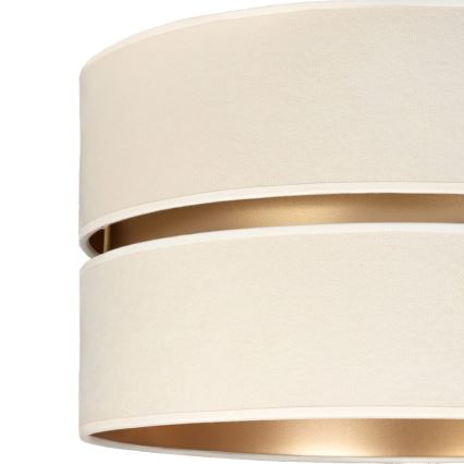 Brilagi - Κρεμαστό φωτιστικό με καλώδιο DUO-DUO 1xE27/60W/230V, διάμ. 40 εκ., εκρού/χρυσό