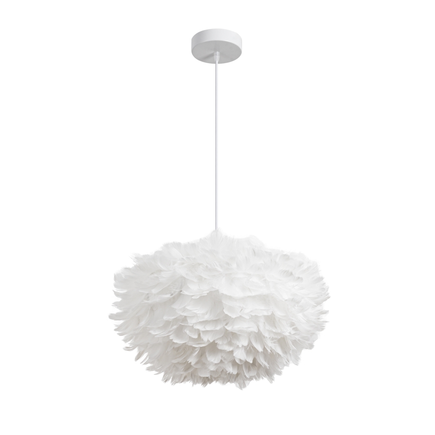 Brilagi - Κρεμαστό φωτιστικό με καλώδιο FEATHER 3xE27/40W/230V Ø 50 cm λευκό