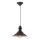 Brilagi - Κρεμαστό φωτιστικό με καλώδιο FORGE 1xE27/60W/230V Ø 22 cm καφέ