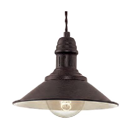 Brilagi - Κρεμαστό φωτιστικό με καλώδιο FORGE 1xE27/60W/230V Ø 22 cm καφέ
