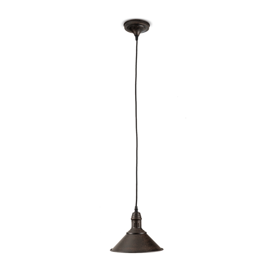 BRILAGI - Κρεμαστό φωτιστικό με καλώδιο FORGE 1xE27/60W/230V Ø 22 cm καφέ