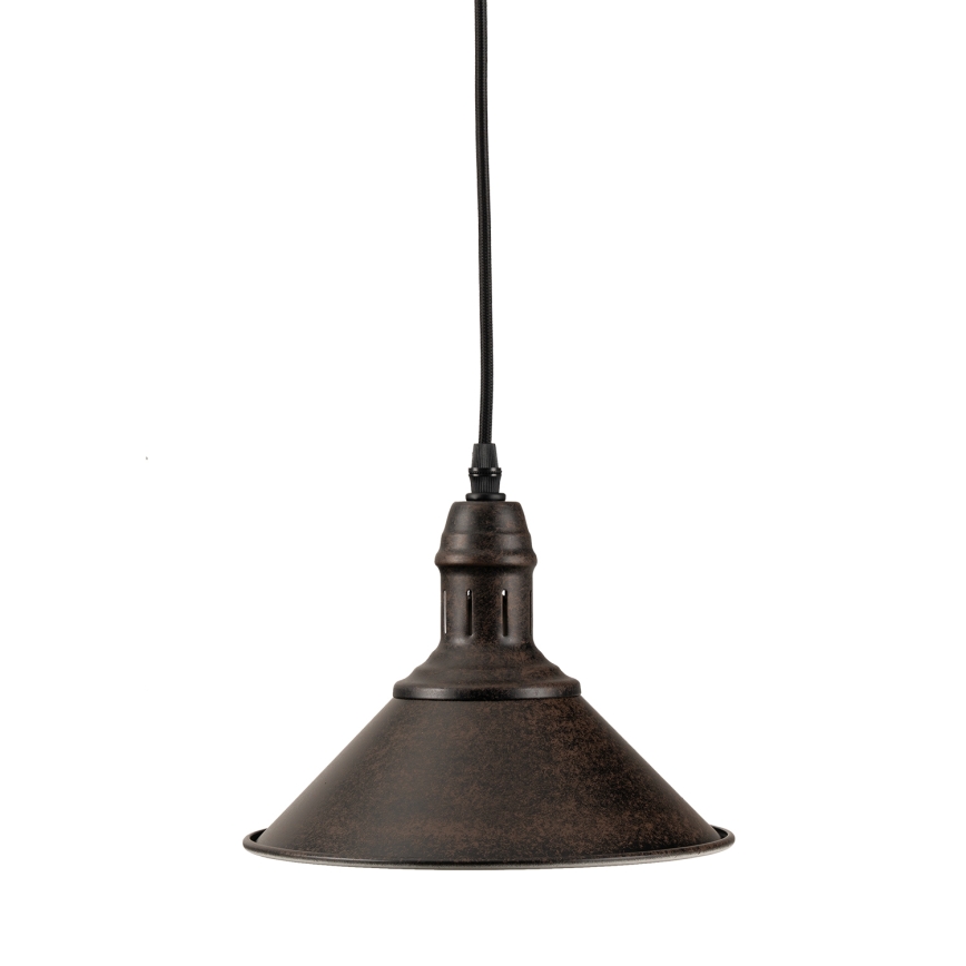 BRILAGI - Κρεμαστό φωτιστικό με καλώδιο FORGE 1xE27/60W/230V Ø 22 cm καφέ