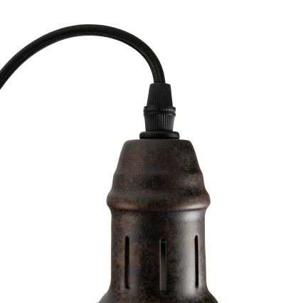 BRILAGI - Κρεμαστό φωτιστικό με καλώδιο FORGE 1xE27/60W/230V Ø 22 cm καφέ