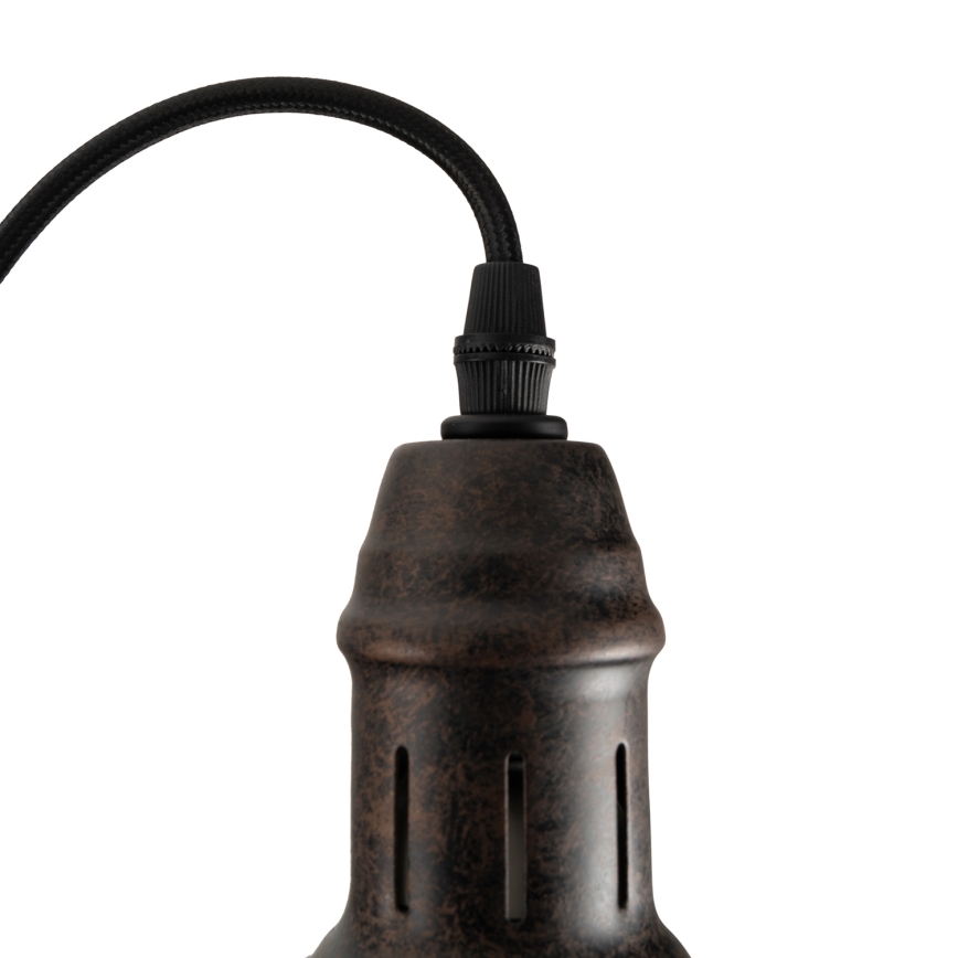 BRILAGI - Κρεμαστό φωτιστικό με καλώδιο FORGE 1xE27/60W/230V Ø 22 cm καφέ