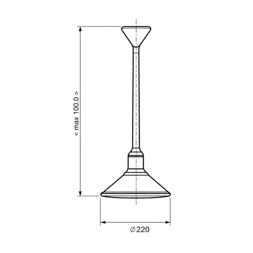 BRILAGI - Κρεμαστό φωτιστικό με καλώδιο FORGE 1xE27/60W/230V Ø 22 cm καφέ
