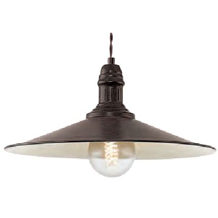 Brilagi - Κρεμαστό φωτιστικό με καλώδιο FORGE 1xE27/60W/230V Ø 36 cm καφέ