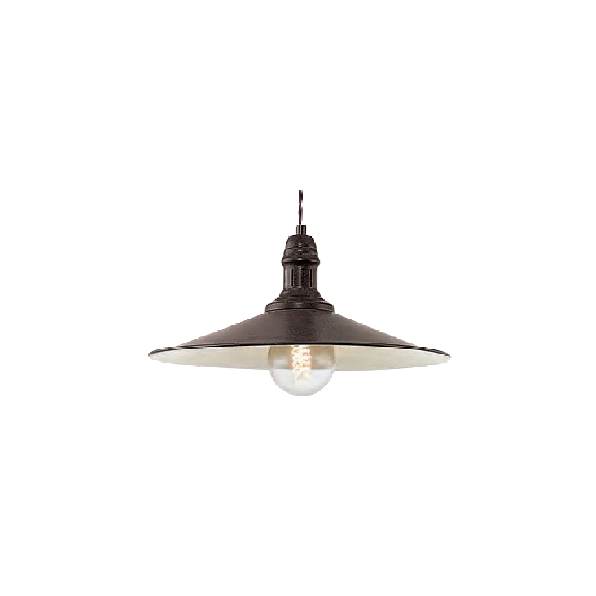 Brilagi - Κρεμαστό φωτιστικό με καλώδιο FORGE 1xE27/60W/230V Ø 36 cm καφέ