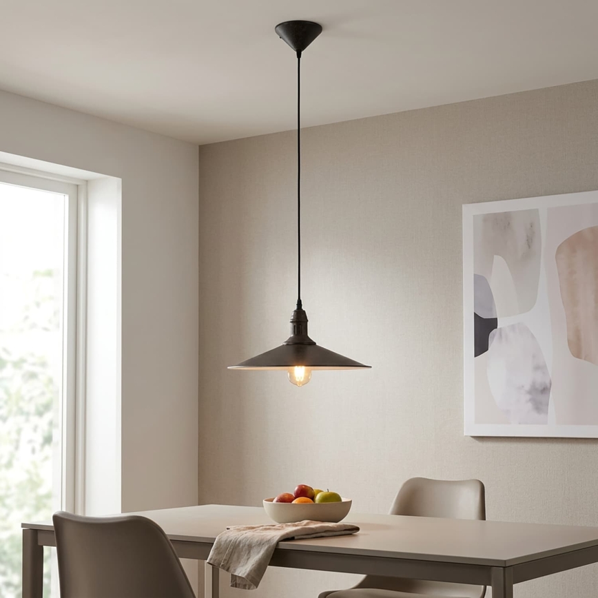 BRILAGI - Κρεμαστό φωτιστικό με καλώδιο FORGE 1xE27/60W/230V Ø 36 cm καφέ
