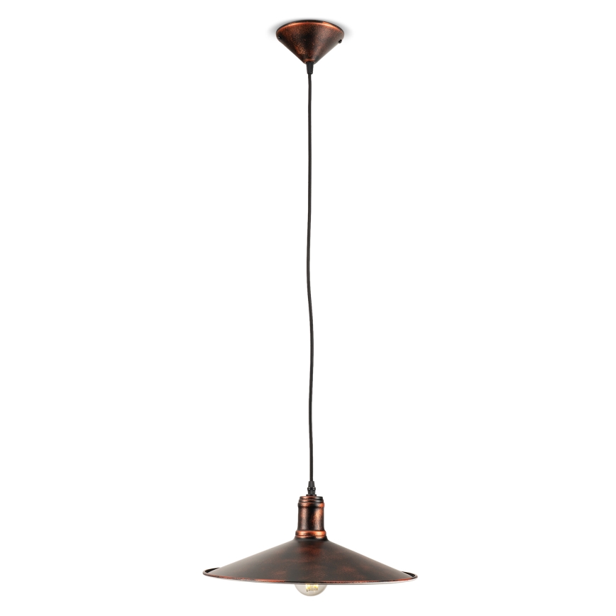 BRILAGI - Κρεμαστό φωτιστικό με καλώδιο FORGE 1xE27/60W/230V Ø 36 cm καφέ