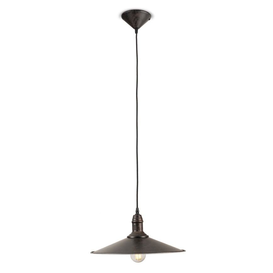 BRILAGI - Κρεμαστό φωτιστικό με καλώδιο FORGE 1xE27/60W/230V Ø 36 cm καφέ