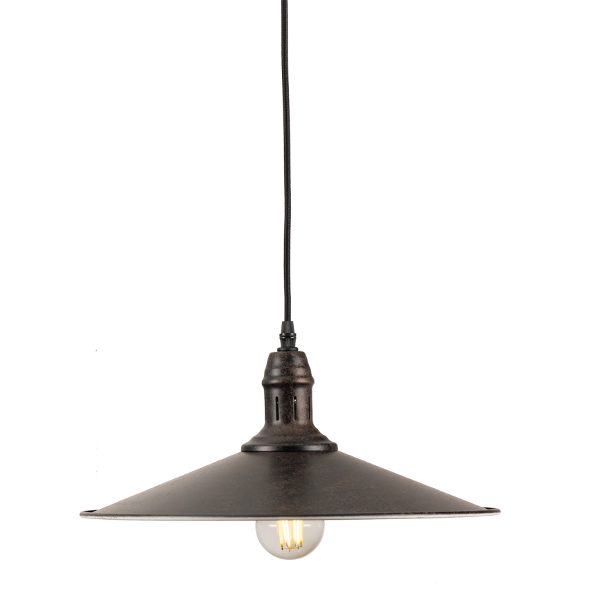 BRILAGI - Κρεμαστό φωτιστικό με καλώδιο FORGE 1xE27/60W/230V Ø 36 cm καφέ