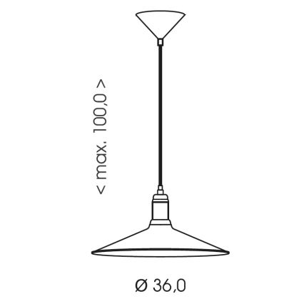 Brilagi - Κρεμαστό φωτιστικό με καλώδιο FORGE 1xE27/60W/230V Ø 36 cm καφέ