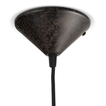 BRILAGI - Κρεμαστό φωτιστικό με καλώδιο FORGE 1xE27/60W/230V Ø 36 cm καφέ