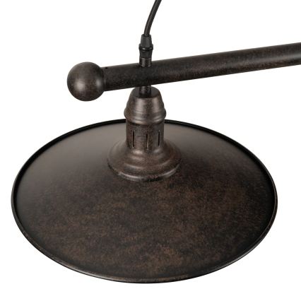 BRILAGI - Κρεμαστό φωτιστικό με καλώδιο FORGE 2xE27/60W/230V καφέ