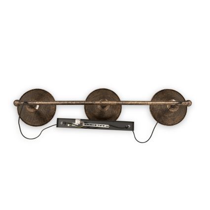 BRILAGI - Κρεμαστό φωτιστικό με καλώδιο FORGE 3xE27/60W/230V χάλκινο/πατίνα
