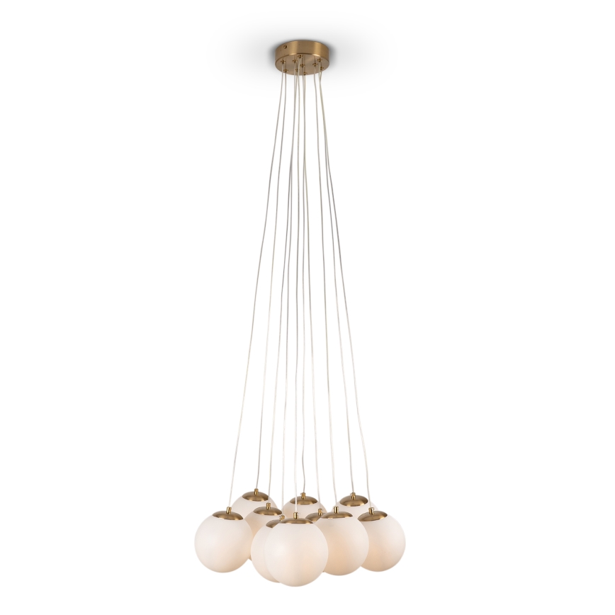 Brilagi - Κρεμαστό φωτιστικό με καλώδιο GLOBE 10xE14/15W/230V λευκό