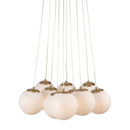 Brilagi - Κρεμαστό φωτιστικό με καλώδιο GLOBE 10xE14/15W/230V λευκό