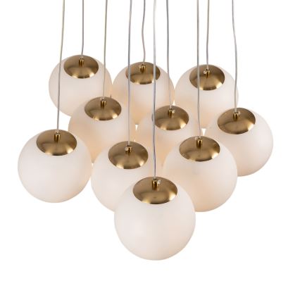 Brilagi - Κρεμαστό φωτιστικό με καλώδιο GLOBE 10xE14/15W/230V λευκό