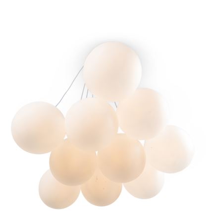 Brilagi - Κρεμαστό φωτιστικό με καλώδιο GLOBE 10xE14/15W/230V λευκό