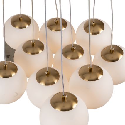 Brilagi - Κρεμαστό φωτιστικό με καλώδιο GLOBE 10xE14/15W/230V λευκό